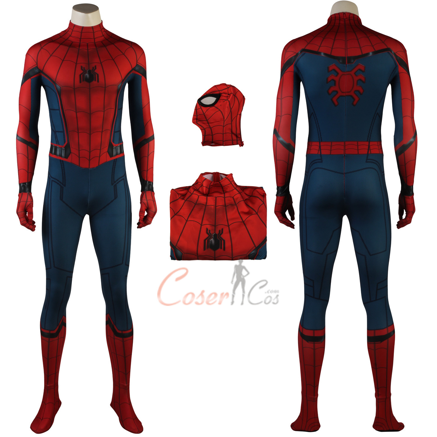 Spider-Man Costume Spider-Man: Homecoming Cosplay Peter Parker Full Set ...