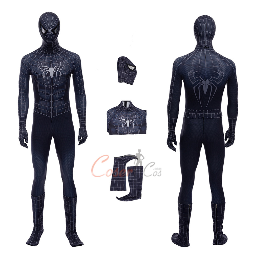 Venom Costume Spider-Man 3 Cosplay Eddie Brock Jumpsuit For Halloween ...