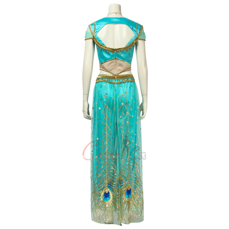 Princess Jasmine Costume 2019 Movie Aladdin Cosplay Party Dress