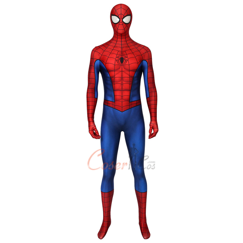 Spiderman Costume Mar-vel's Spider-Man (PS4) Cosplay Full Set 3D ...