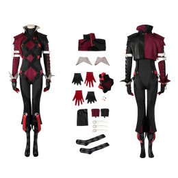 Harley Quinn Costume Gotham Knights Cosplay Fashion Full Set