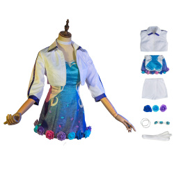 Seraphine Costume League of Legends Cosplay Rising Star Dress