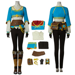 Princess Zelda Costume The Legend of Zelda: Breath of the Wild Cosplay For Halloween Full Set