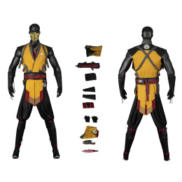 Scorpion Costume Mortal Kombat 1 Cosplay Deluxe Version Full Set