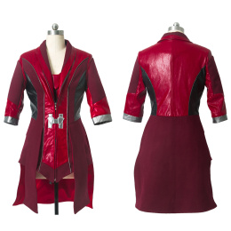 Scarlet Witch Costume Avengers: Age of Ultron Cosplay Wanda Django Maximoff Halloween Outfit