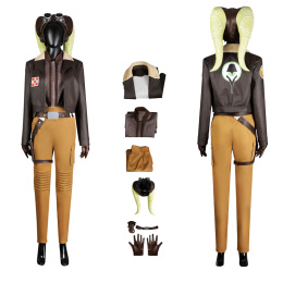 Hera Syndulla Costume Ahsoka Cosplay Fashion Full Set