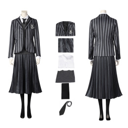 Wednesday Addams Costume Wednesday Cosplay Nevermore Academy Uniform Full Set